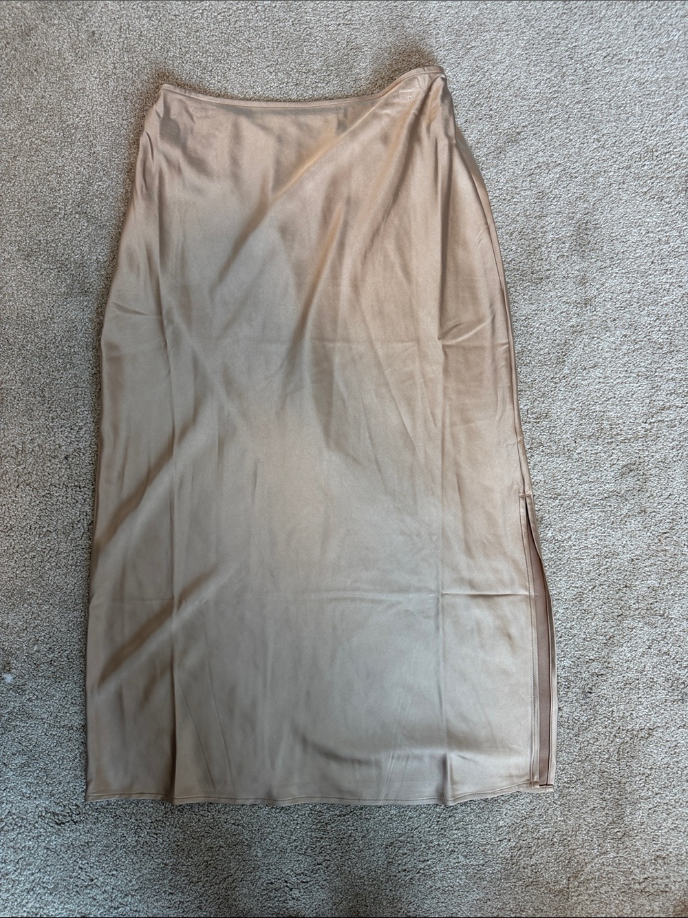 NWT Old Navy Tan Midi Slip Skirt